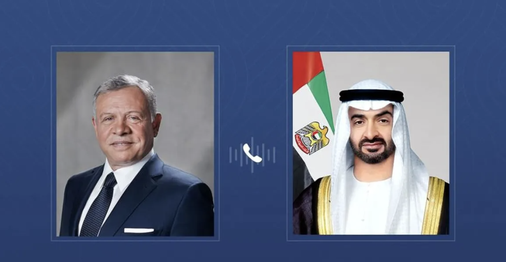 رئيس الإمارات يعزي ملك الأردن في ضحايا هجوم الكرك